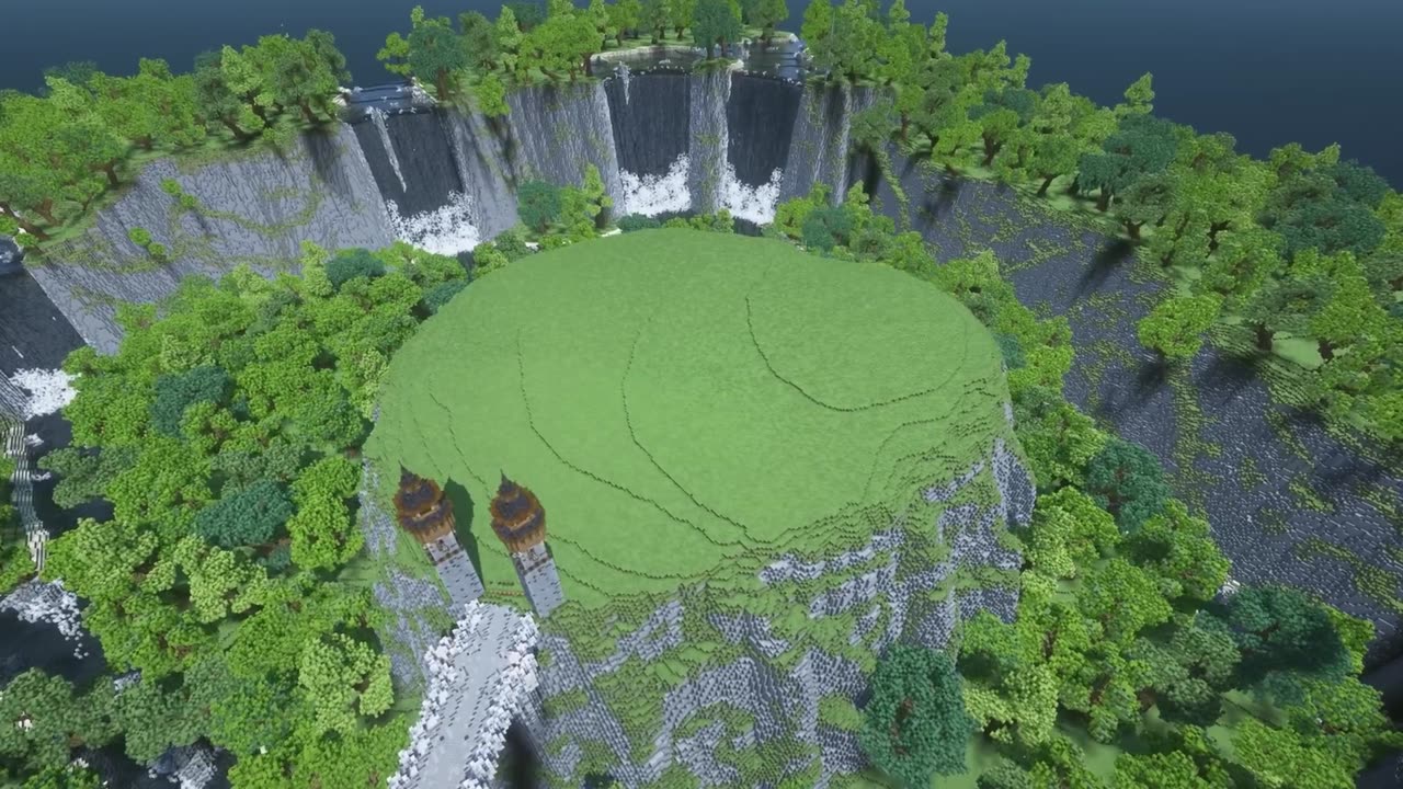 500 Hours Minecraft Timelapse - Kingdom of 5 Bridges