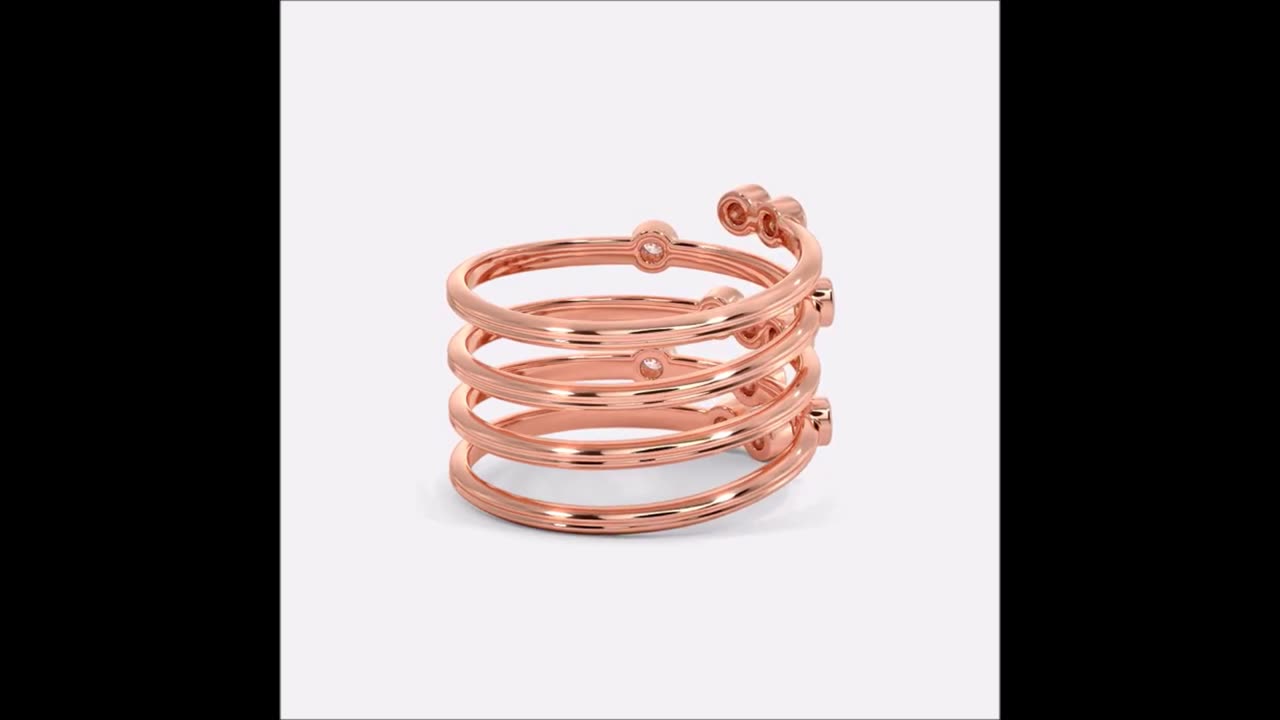 Spiral Ring Designs Collection with Price, Gold and diamond rings for women #rings #jewellery