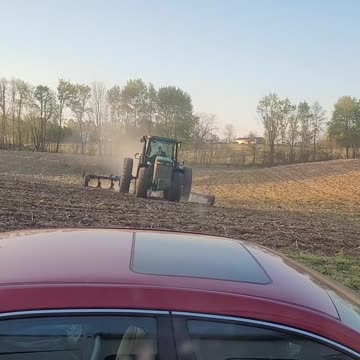 John Deere in the field
