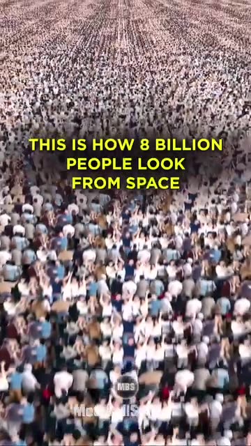 This is how 8 Billion People look from Space