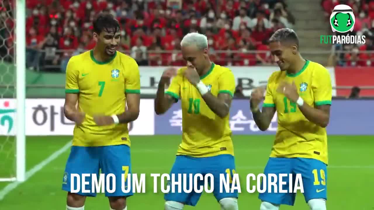 ♫ VIROU BAILE!!! BRASIL FAZ 4 NA COREIA E VAI PRAS QUARTAS! | Paródia Tchuco Nela - Rogerinho