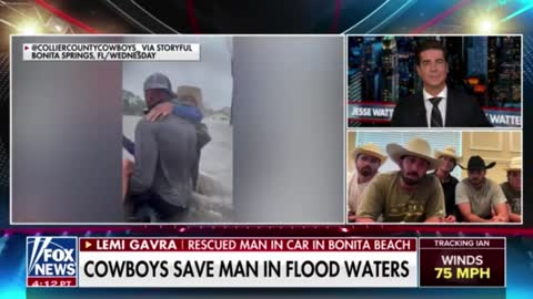 Amazing Video Of Man Rescued From Rising Flood Waters During Hurricane Ian By Collier County Cowboys