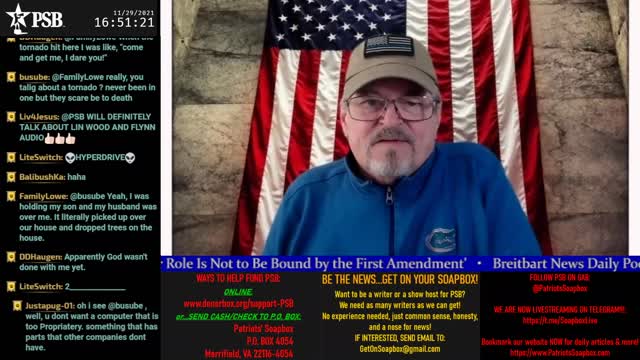 2021-11-29 15:00 EST - The Common Sense Show: with Derek & PATRIOTski