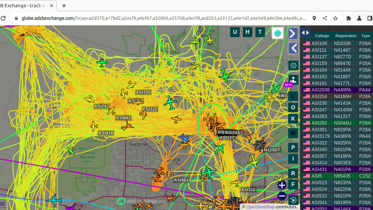 Chemtrails and Bird Mafias over Phoenix Az - Feb 16th 2024