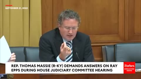 Congressman Thomas Massie Confronts Dems About Ray Epps: 'Why Is There No Interest In Him?'