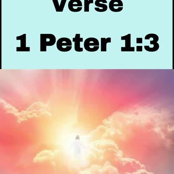 Daily Bible Verse - 1 Peter 1:3