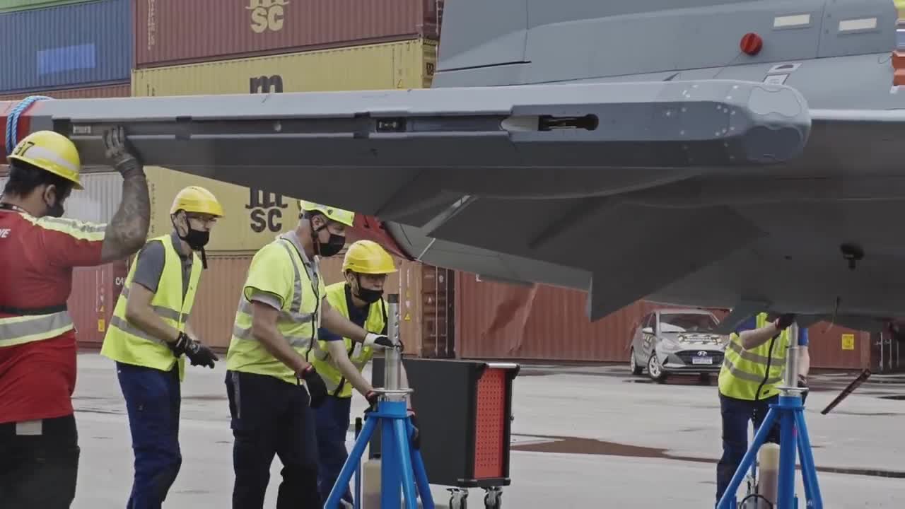 New Brazilian Gripen E fighters.