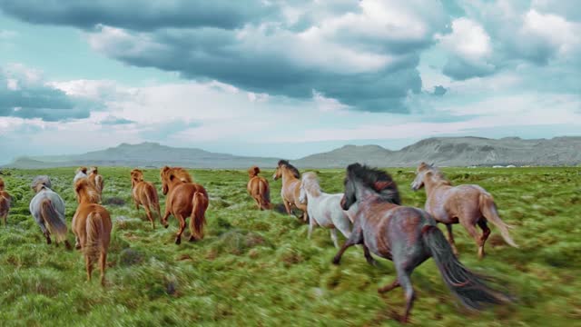 Look these beautiful Horses Running