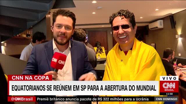 Equatorianos se reúnem em SP para a abertura da Copa do Mundo | CNN DOMINGO