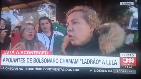 Protestos contra Lula da Silva, em visita a Portugal