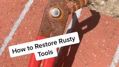 How to Restore Rusty Tools