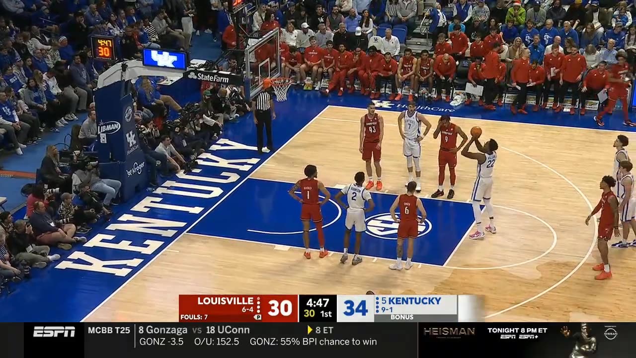 UK vs. Louisville Basketball Highlights