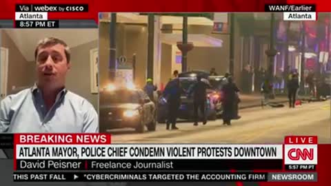 Leftist freeland journalist excuses violence, destroying businesses and police cars