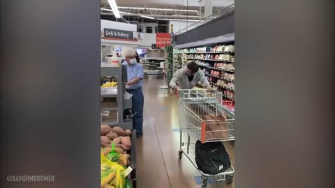 He FLOATS through the store.. employees FREAK OUT