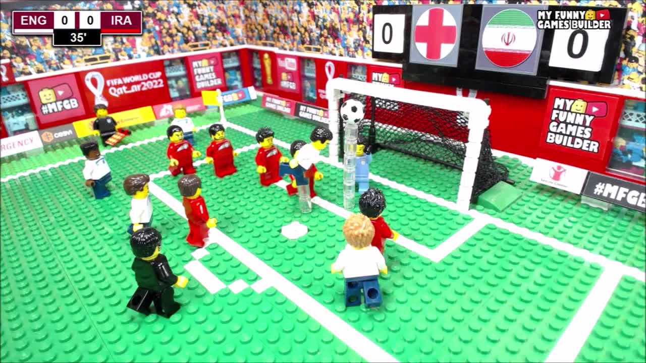 England vs Iran 6-2 • World Cup 2022 Qatar - Group B | All Goals & Highlights Lego Football