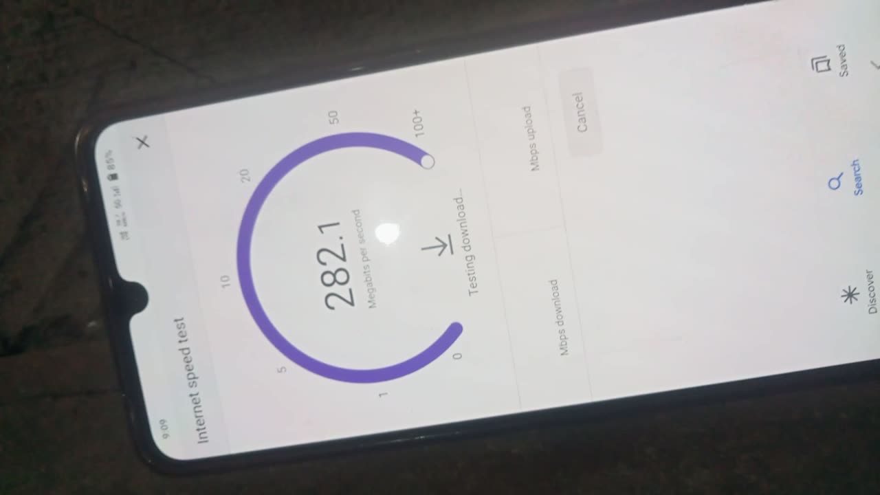 Network speed test