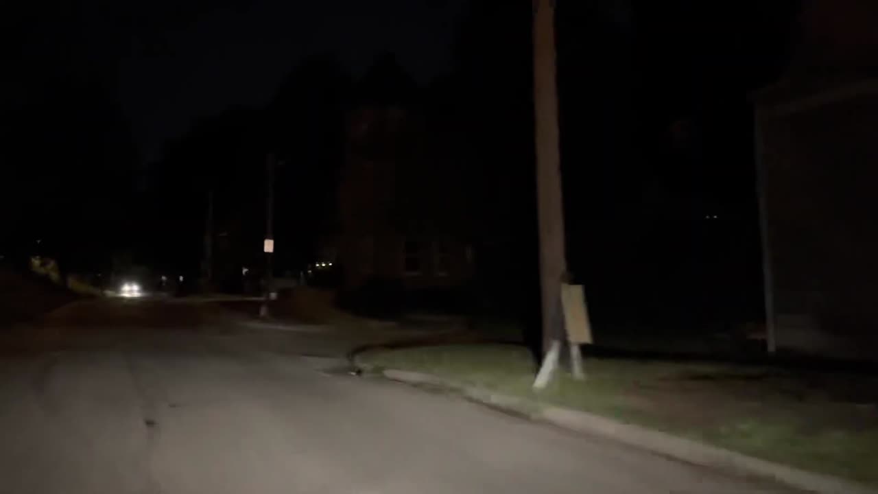 CLEVELAND OHIO AT NIGHT