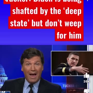 Tucker talking, but look at what's on the BOTTOM, who's really in charge?