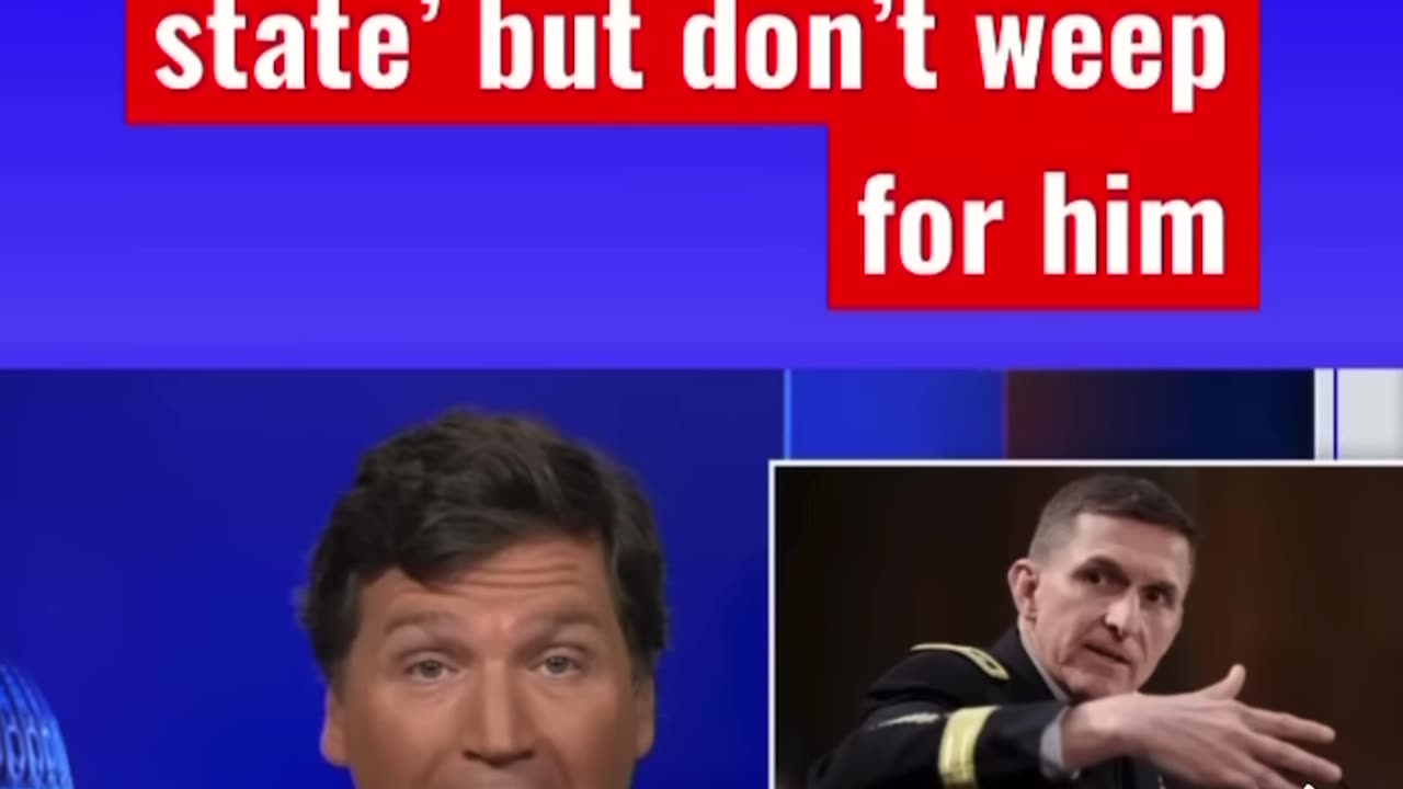 Tucker talking, but look at what's on the BOTTOM, who's really in charge?