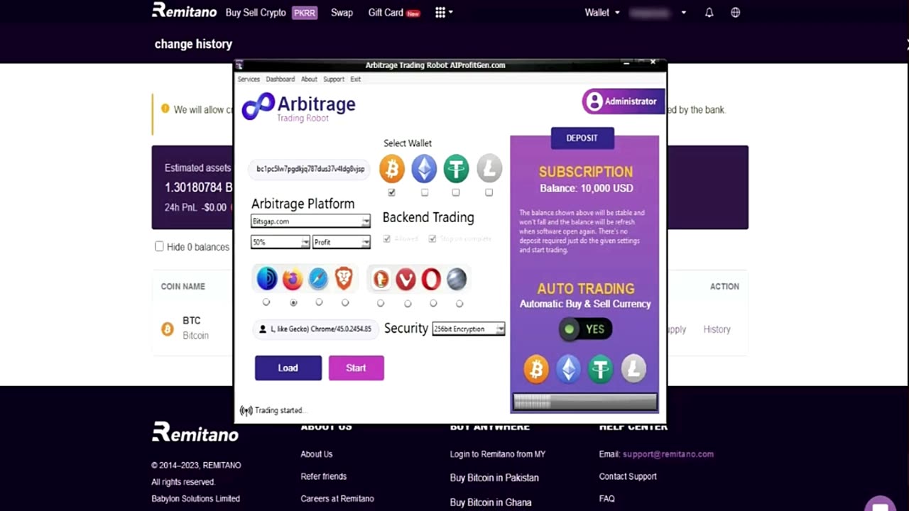 Quick 200x Profits with Arbitrage Trading Robot by AIProfitGen