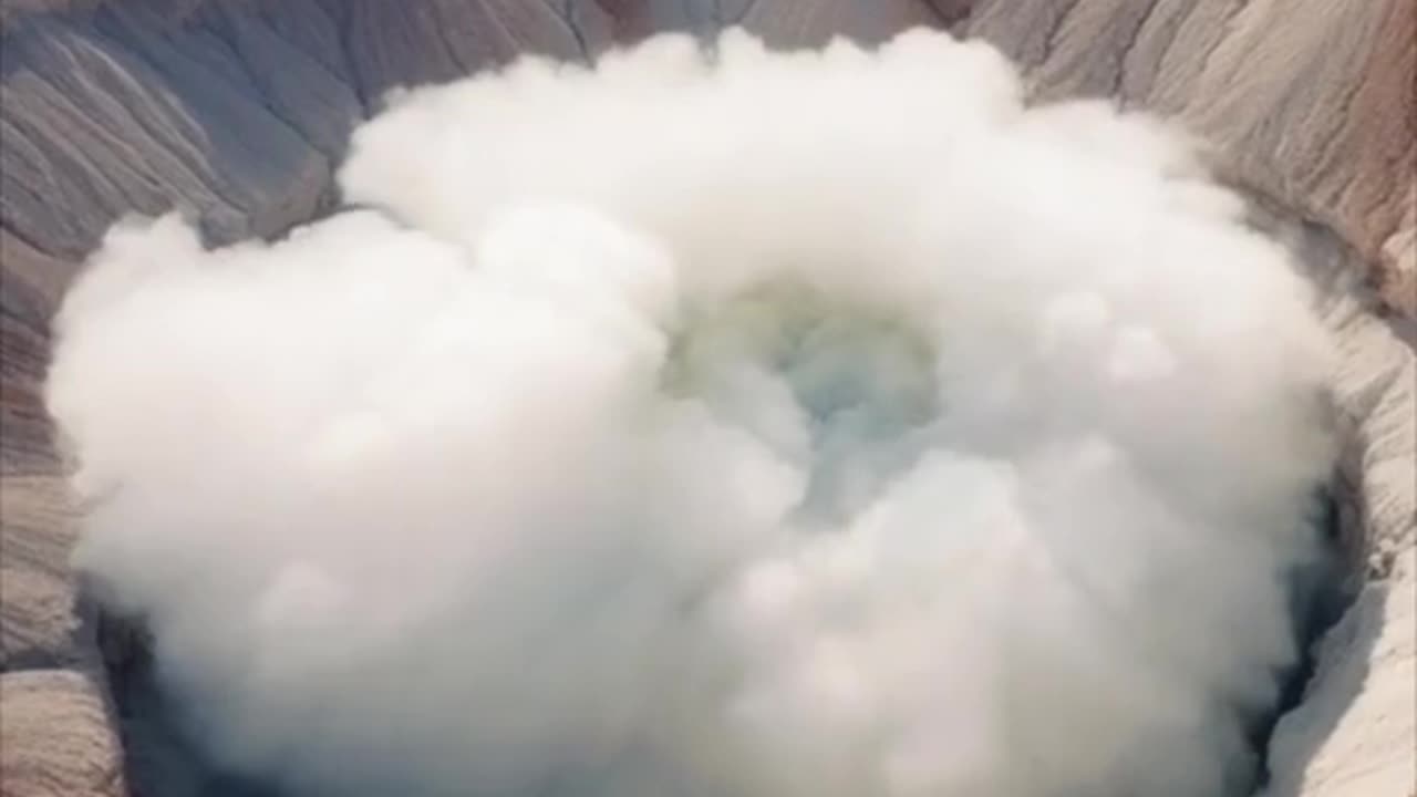 Clouds falling on mountains#