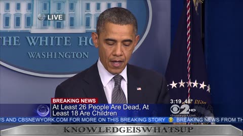 Newtown School Shooting - "President" Obama's first Address on the event!