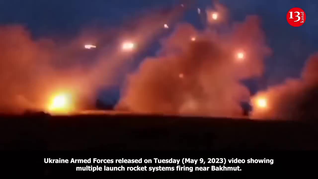 Ukraine releases video showing artillery fire near Bakhmut