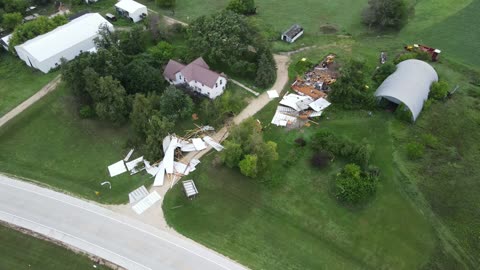 Jefferson Road Storm Damage - Manchester, Iowa 7/29/23