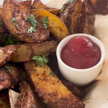 Garlic Parmesan Potato Wedges