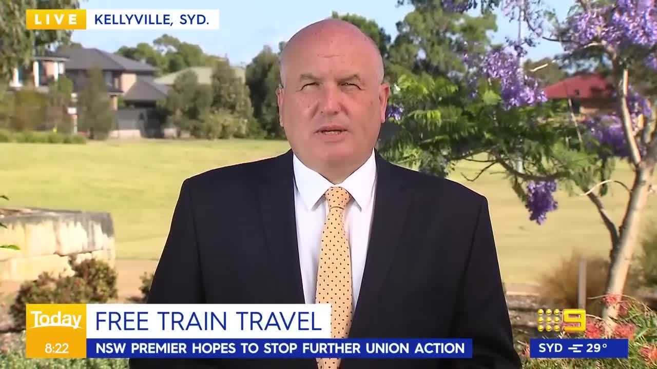 Free train travel for Sydney commuters from tomorrow _ 9 News Australia