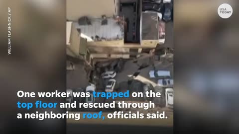 Parking Garage collapse in New York City And some people dead