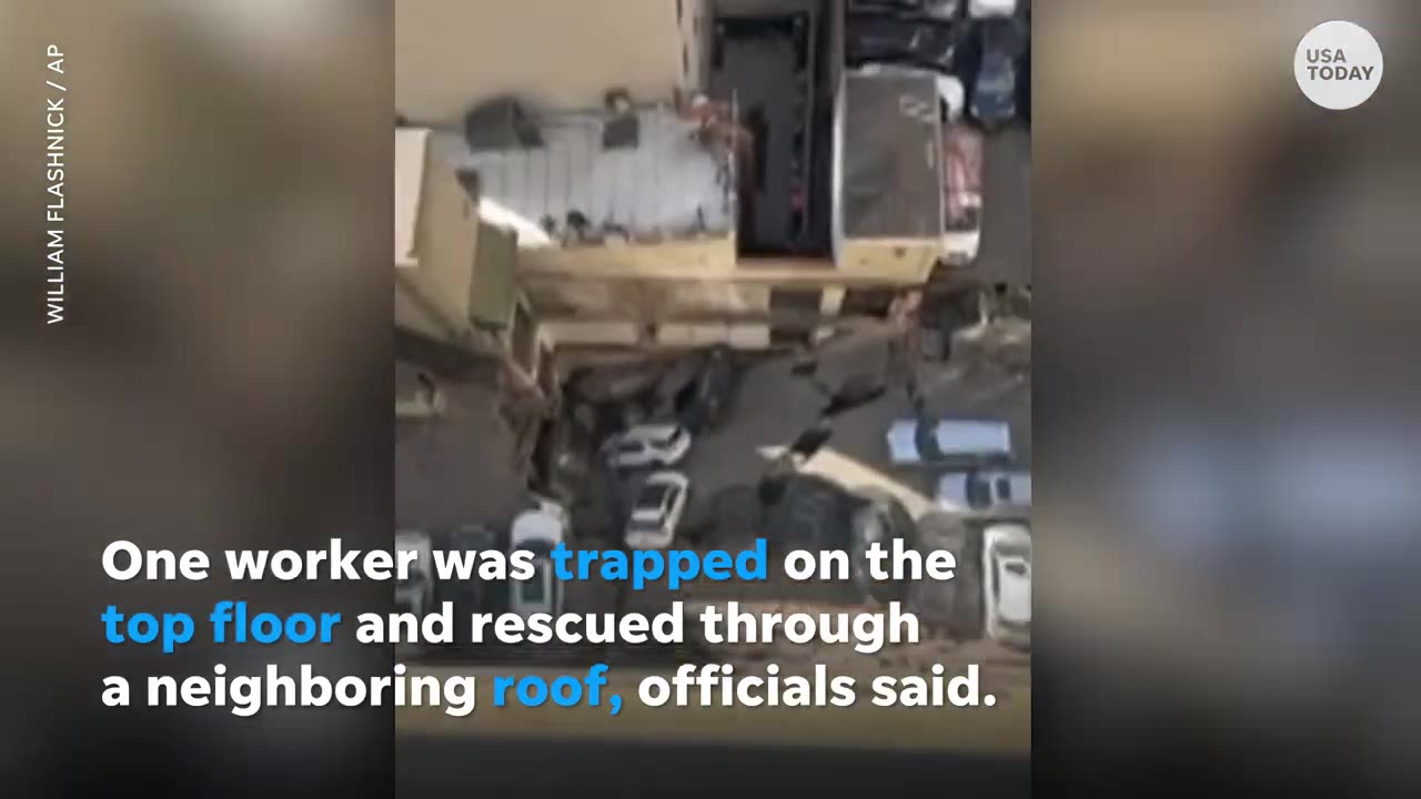 Parking Garage collapse in New York City And some people dead