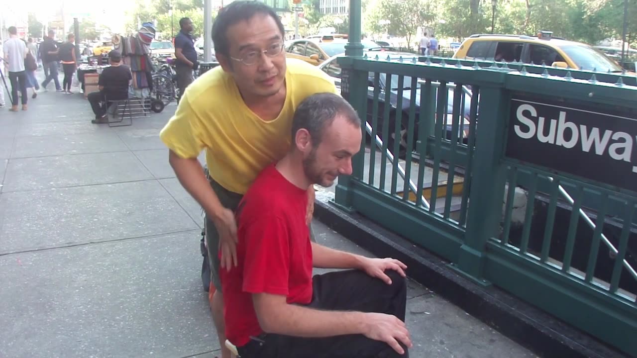 Luodong Massages Skinny White Guy In Red