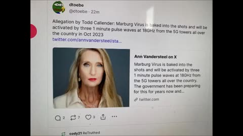 🚨 Marburg virus & 5G