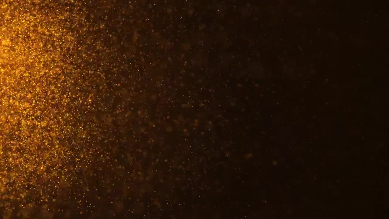 Golden particles background