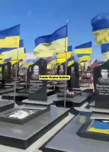 Kharkiv cemetery. All these people dead for nothing.