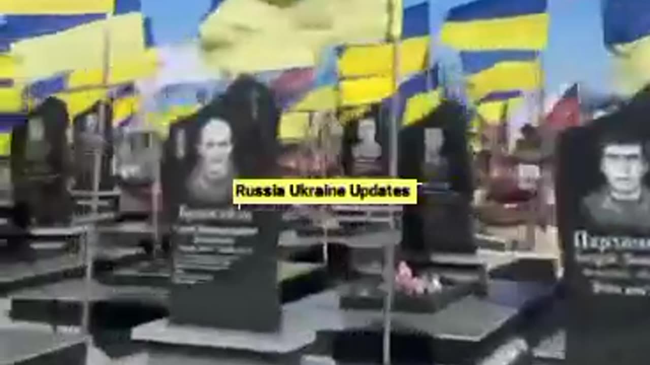 Kharkiv cemetery. All these people dead for nothing.