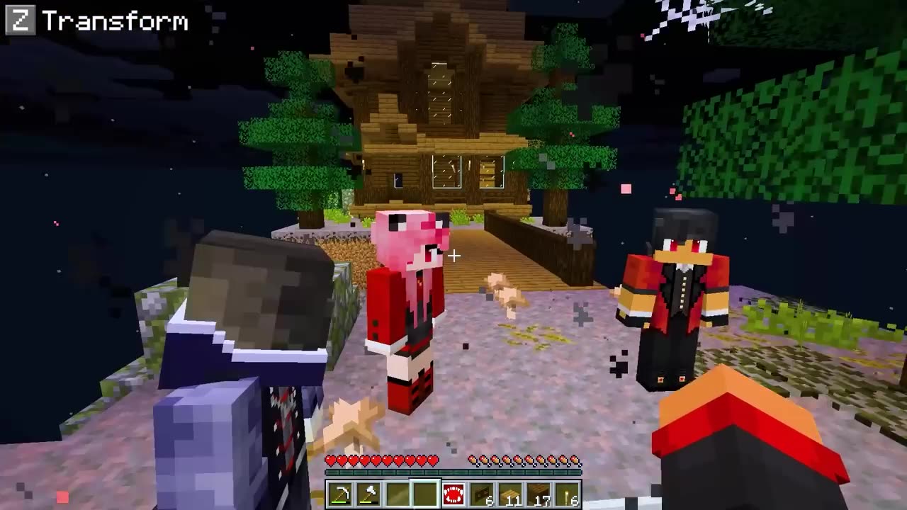 Having a VAMPIRE FAMILY in Minecraft!🦇🦇