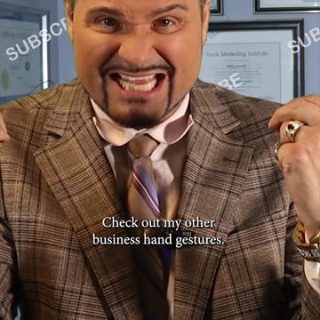 Business hand gestures! This one means "Tee Off"