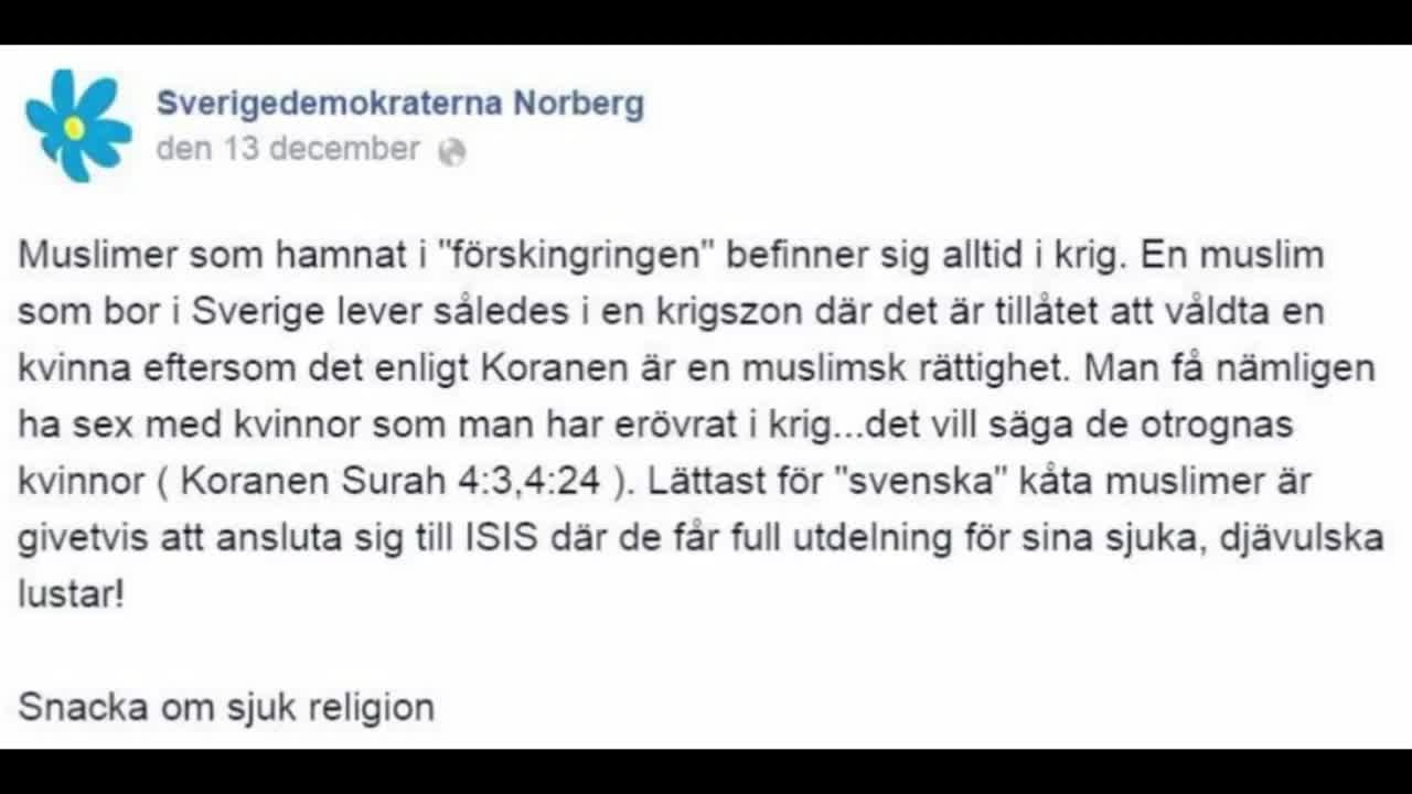 Rättsövergreppet mot Stefan Vestling (SD Norberg)