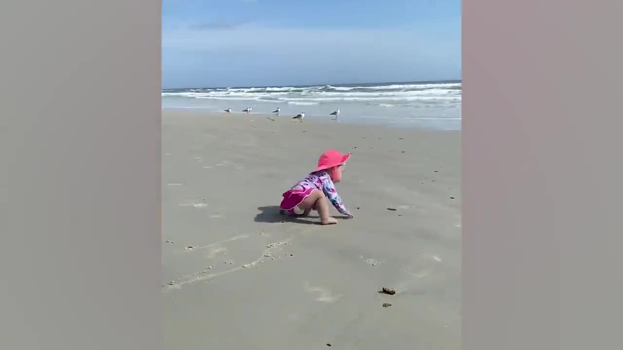 Try Not To Laugh - Funniest Babies on the Beach _ Pew Baby