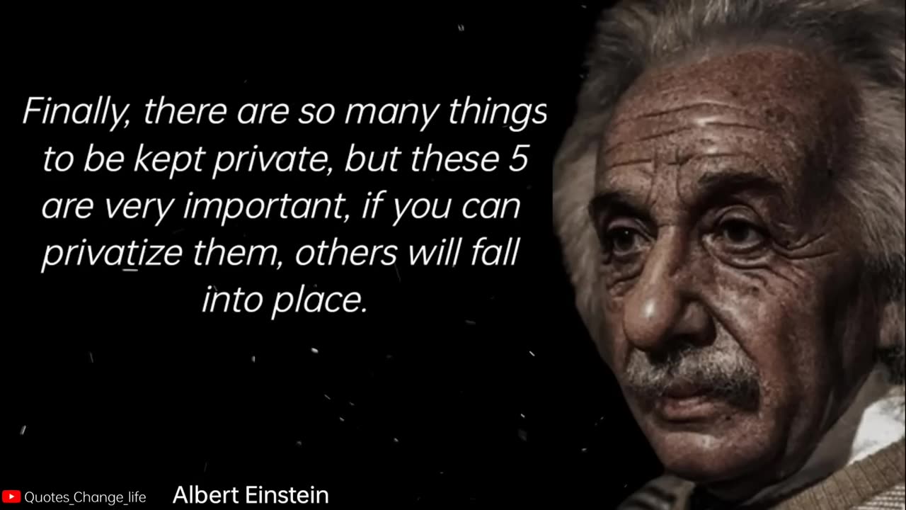 5 Things Never Share With Anyone | Albert Einstein Quotes