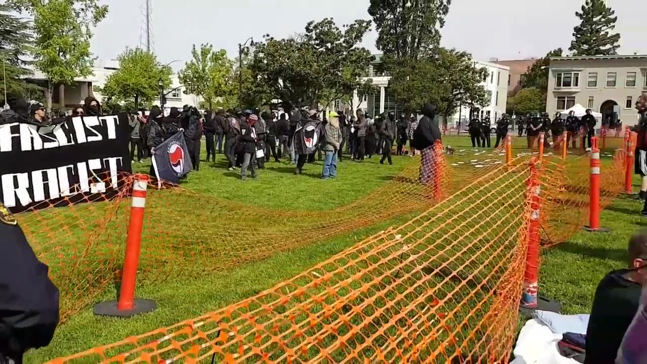 April 15 2017 Battle for Berkeley III 1.0 ANTIFA ARRIVES AT BERKELEY FREE SPEECH EVENT