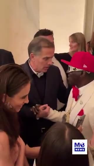 Hunter Biden and Flavor Flav exchanged contact information at the White House.