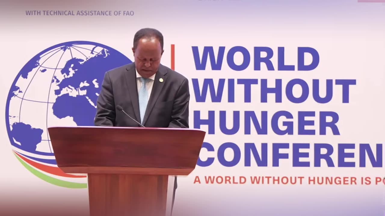 President Taye Atske-Selassie at the World Without Hunger Conference