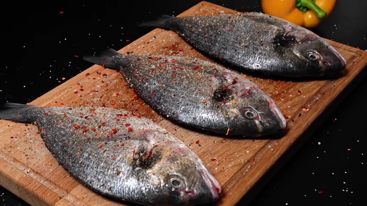 Baked fish with vegetables. Very simple and delicious recipe