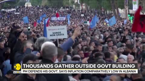 Albania Anti-Government Protesters Take to Streets in Triana - WION