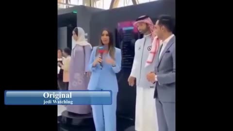 AND SO IT BEGINS.. SAUDI ARABIA'S FIRST MALE ROBOT INAPPROPRIATELY TOUCH A FEMALE REPORTER