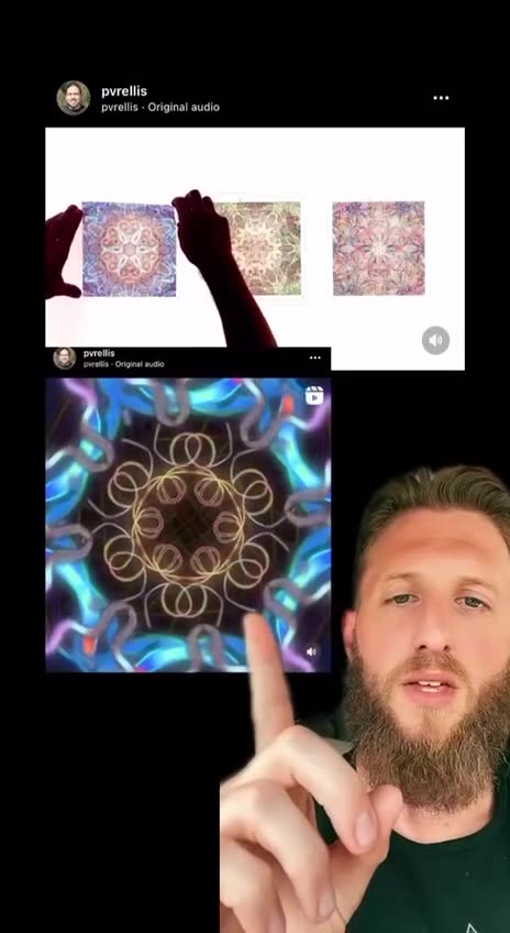 Holographic vibrations of sound and light to create reality of human image