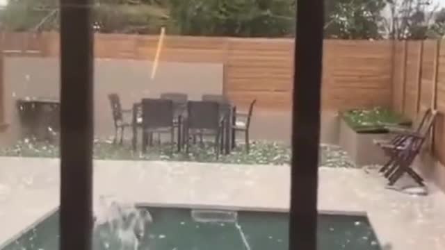 Major hailstorm hits Spain.